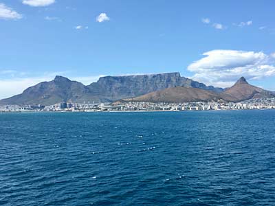 Capetown from the sea